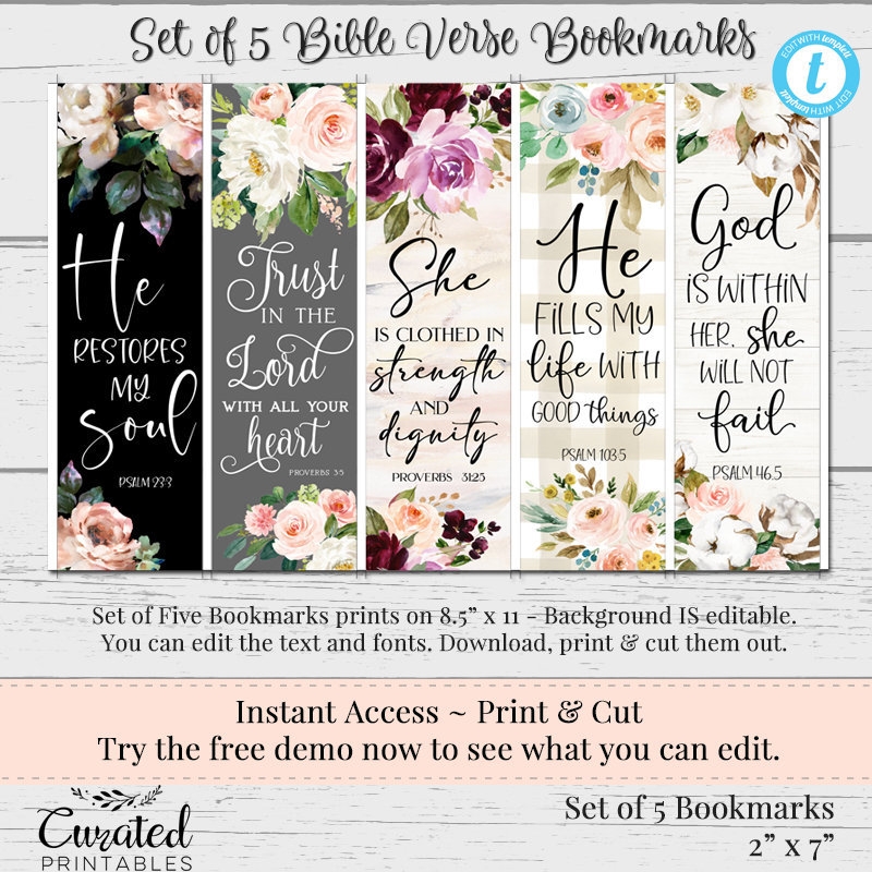 Free Printable Bible Bookmarks