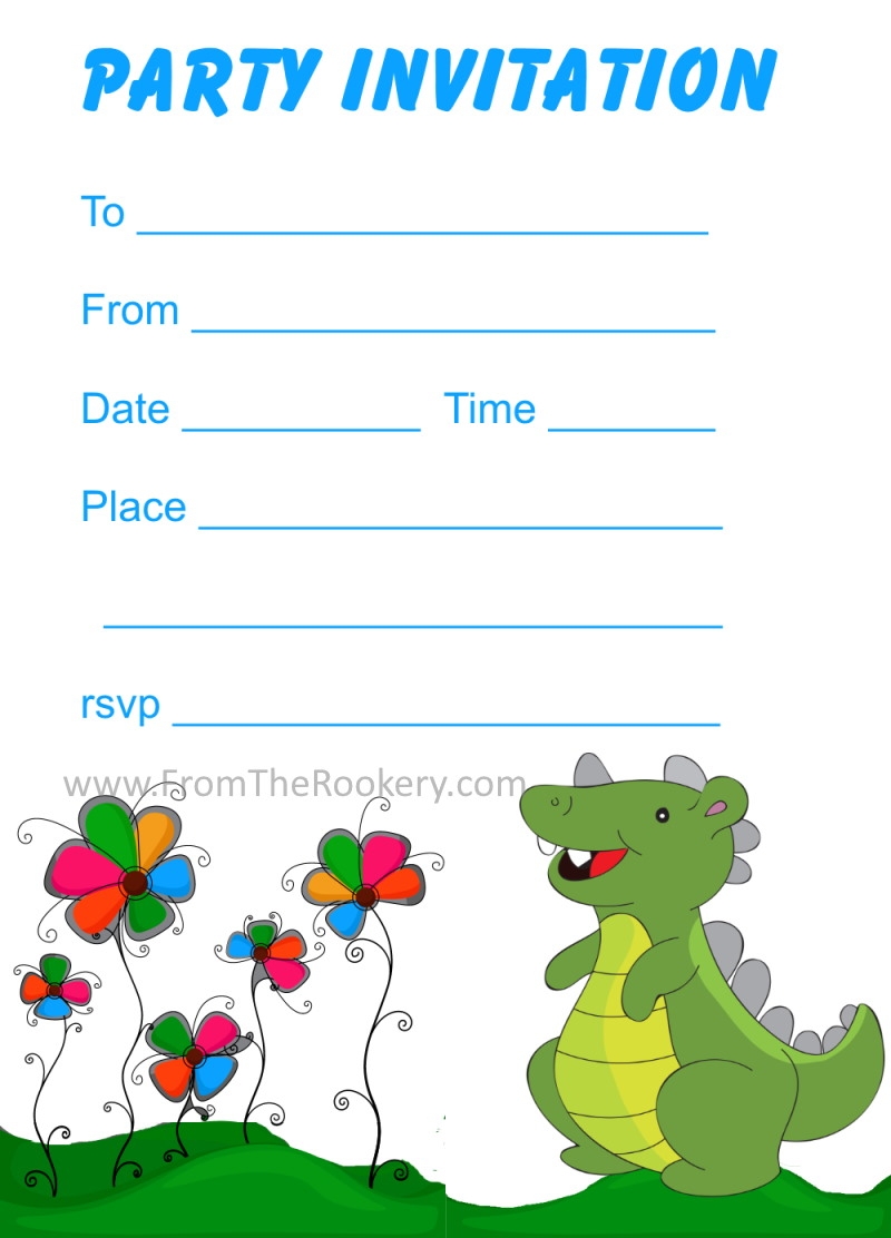 Free Dinosaur Birthday Printables