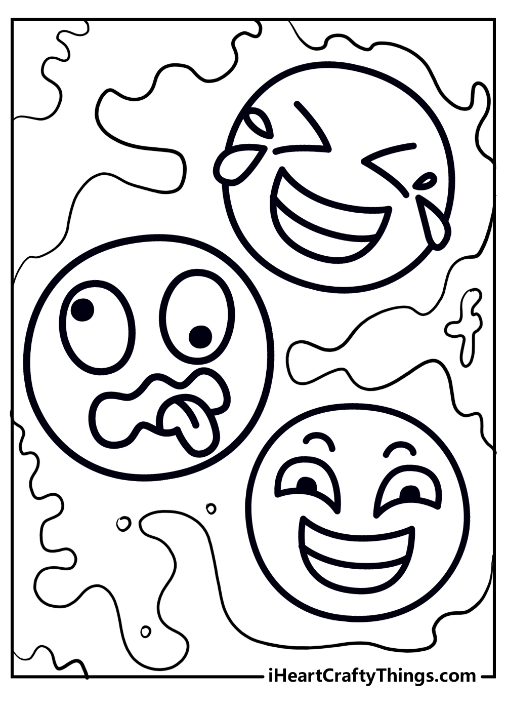 Printable Emoji Coloring Pages Updated 2024 