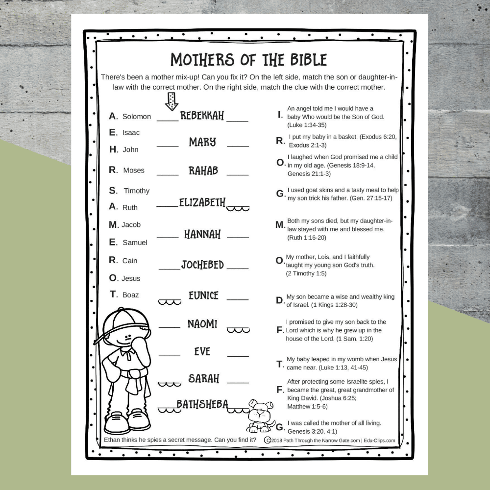 Free Bible Printables For Adults