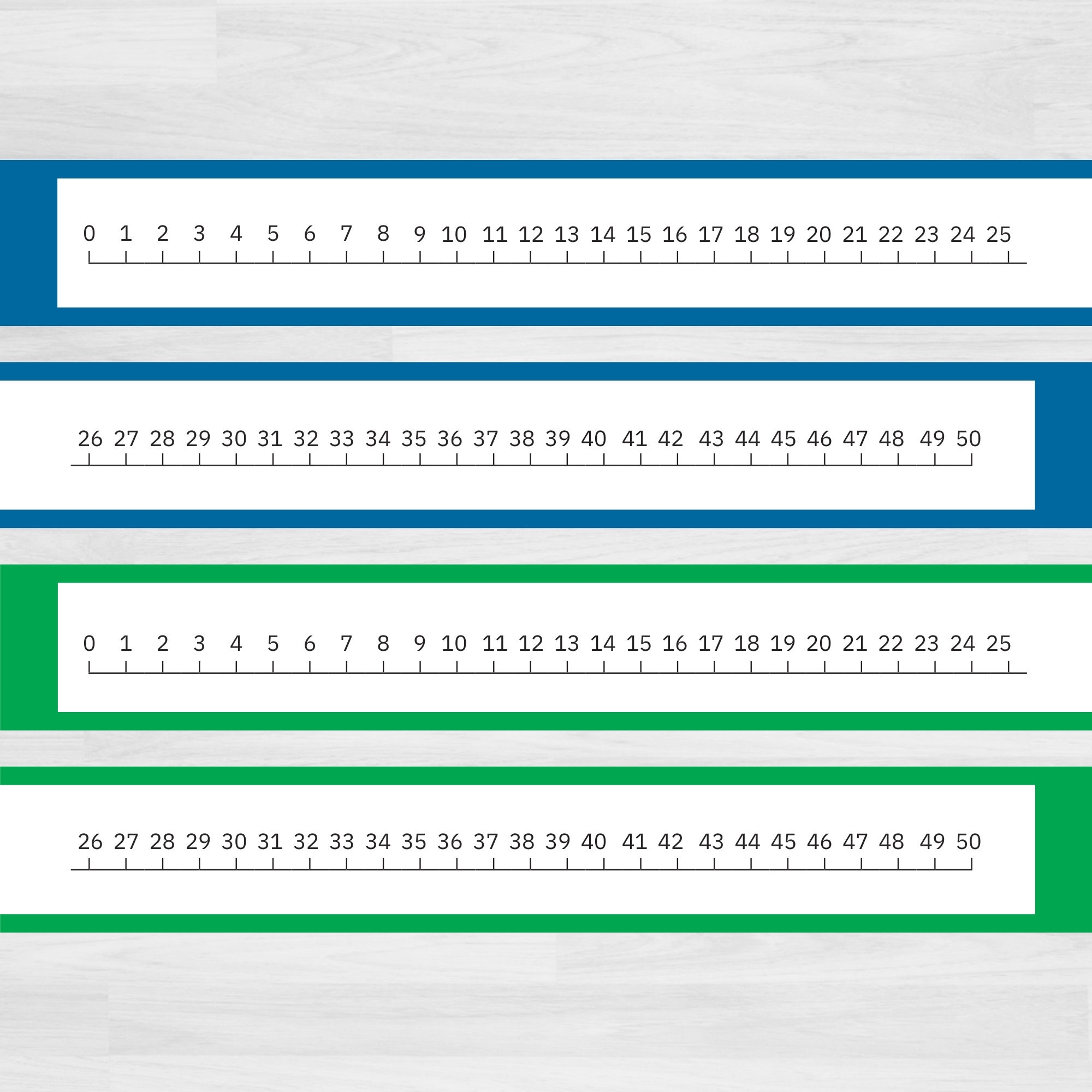 Printable Number Line 0 50 Number Line Printable Counting To 50 Printable Numeracy Printable Teacher Resources Classroom Resources Etsy