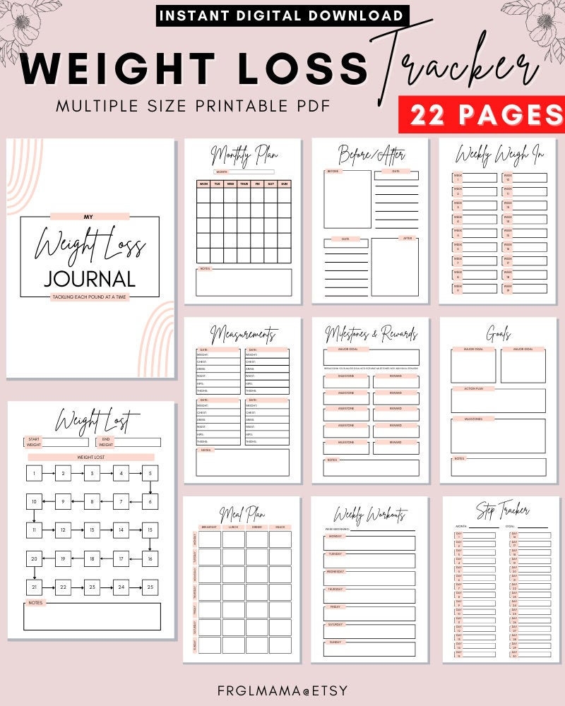 Free Weight Loss Planner Printable