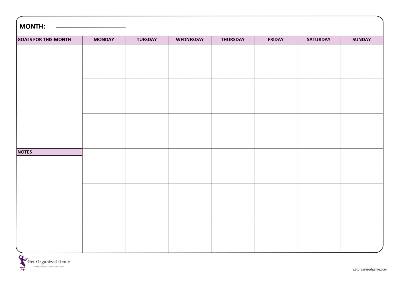 Organize 365 Free Printables