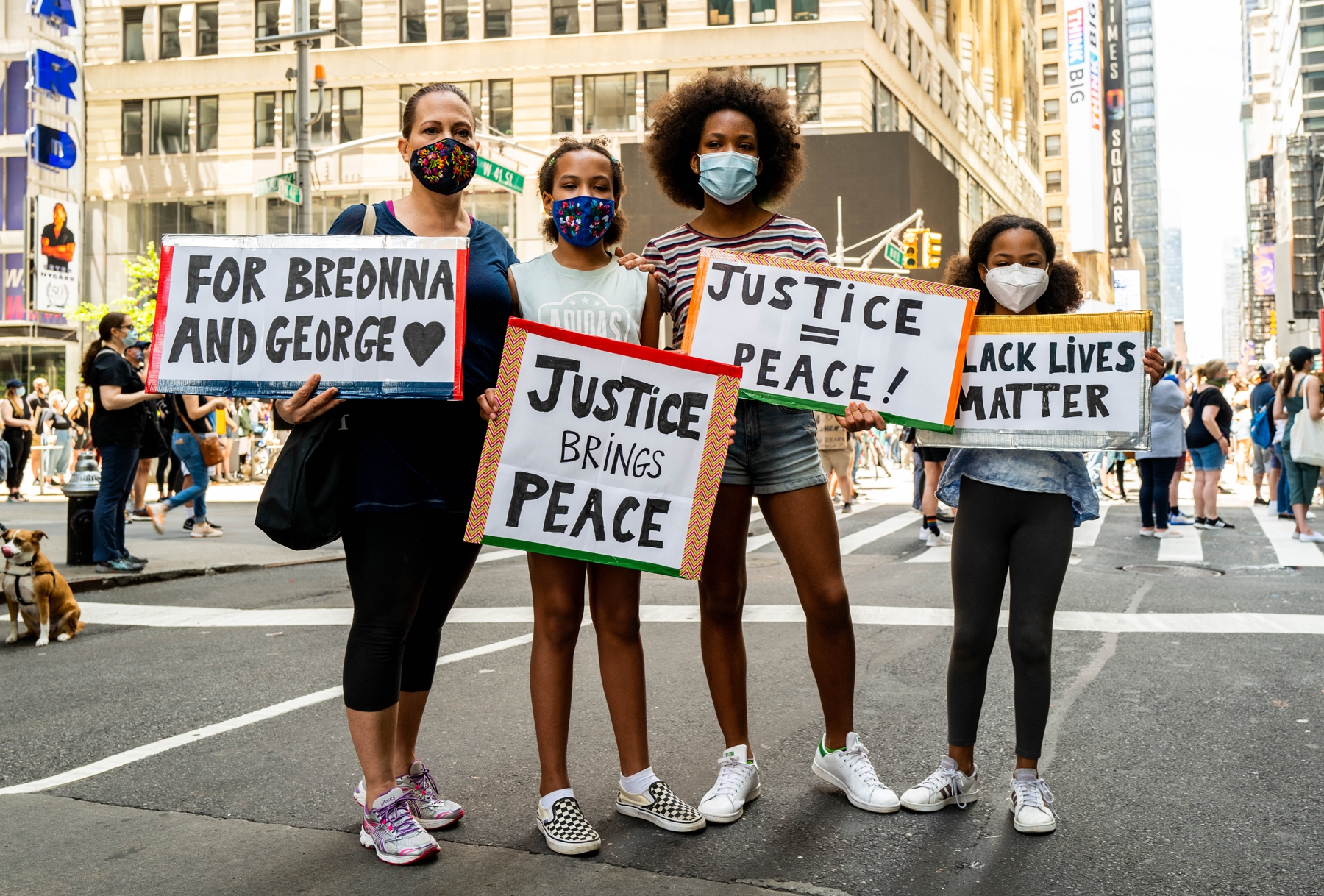 Protest Signs Messages From Police Brutality Demonstrations In NYC
