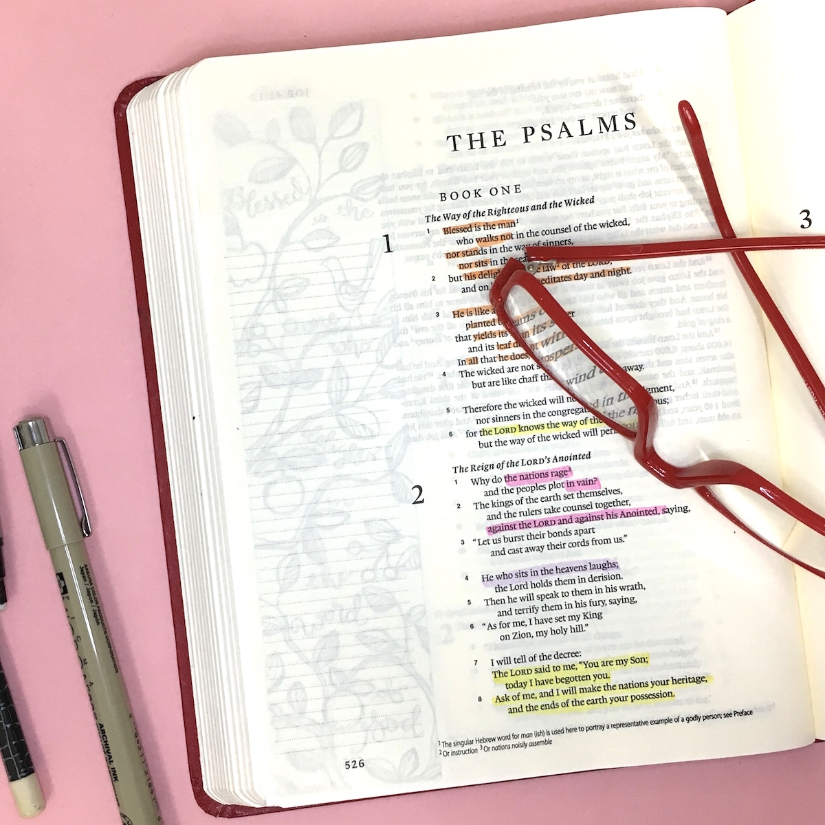 Psalm 1 Creating Outside The Lines Step By Step