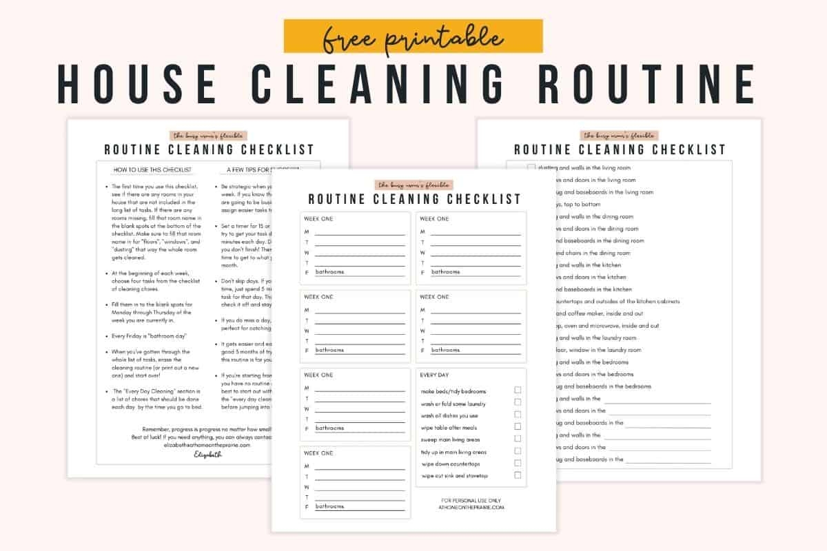Free Printable Housekeeping Punch List