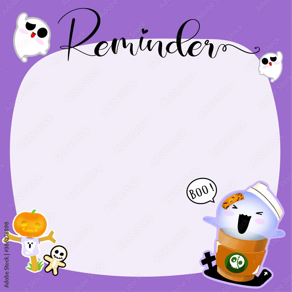 Reminder Note Pad Or Sticky Note For Both Printable And Digital Planners Stock Illustration Adobe Stock