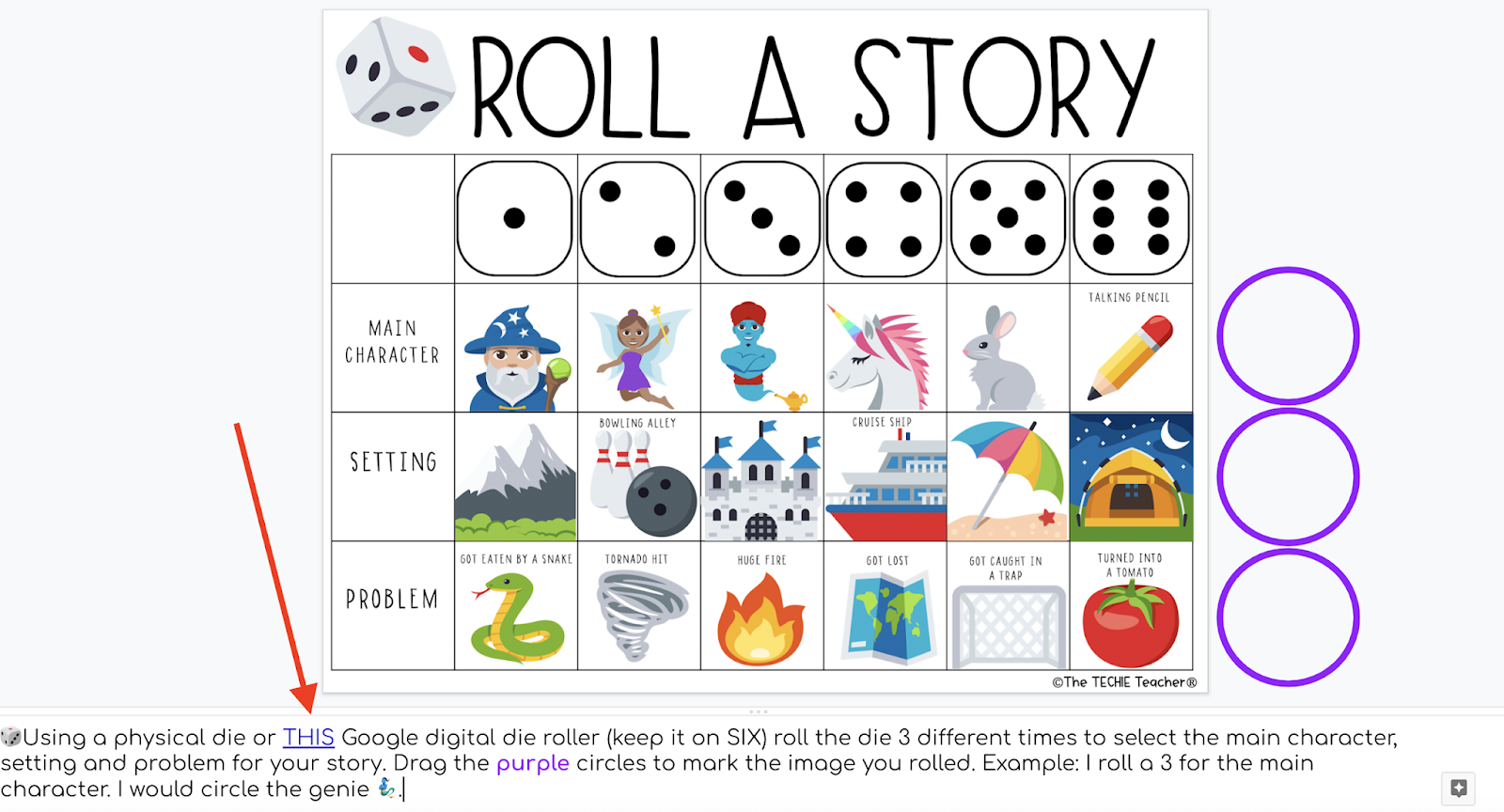 Roll A Story DIGITAL Writing Activity The Techie Teacher 