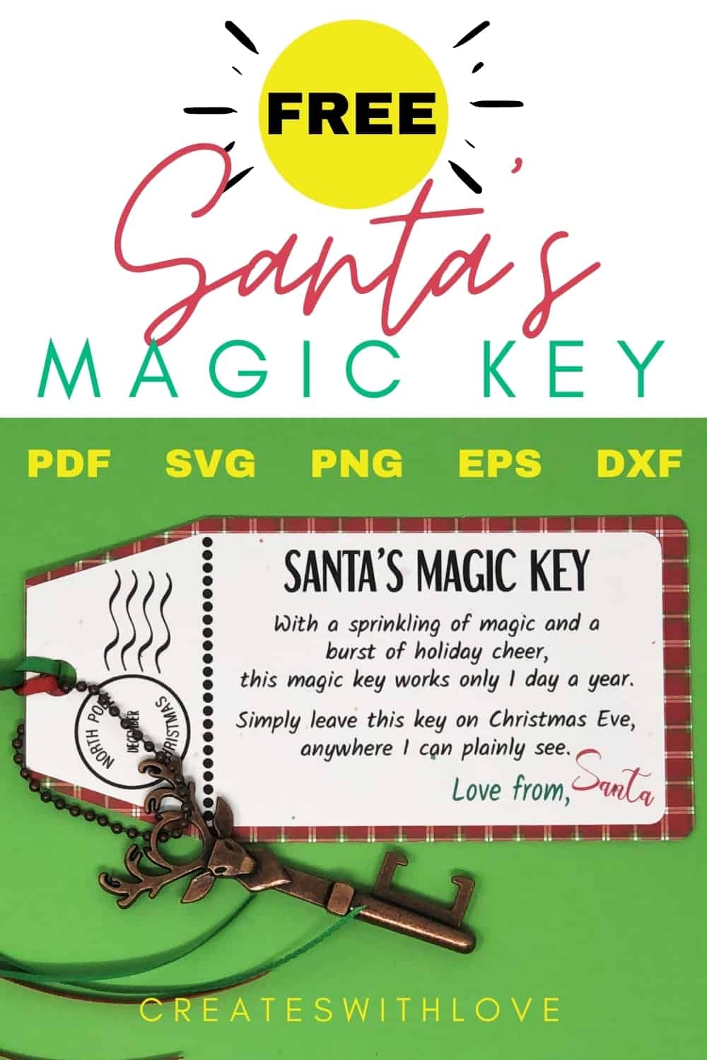 SANTA S MAGIC KEY Free Files Too Creates With Love
