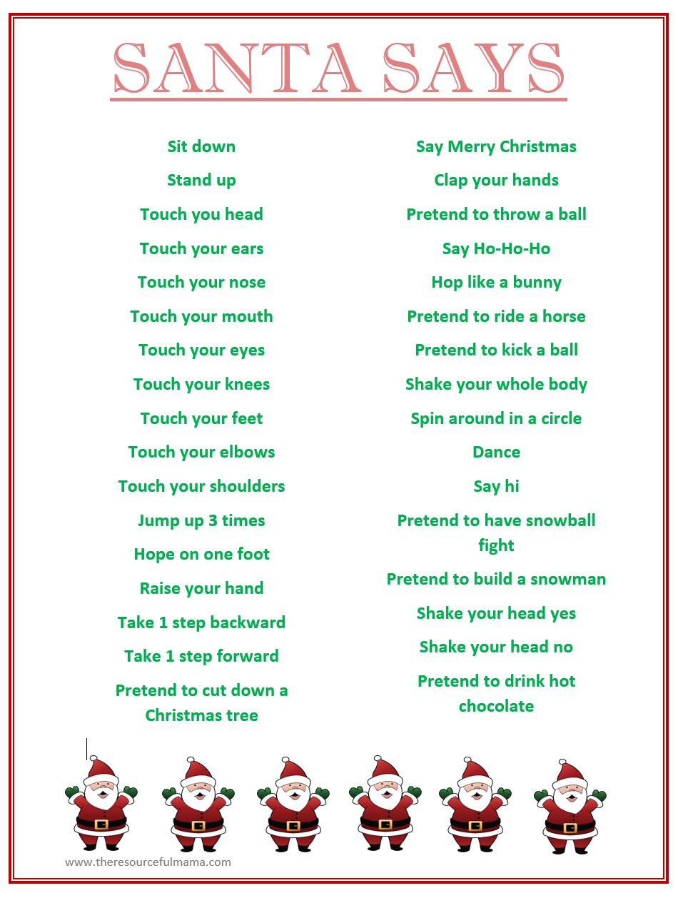 Free Christmas Printable Games