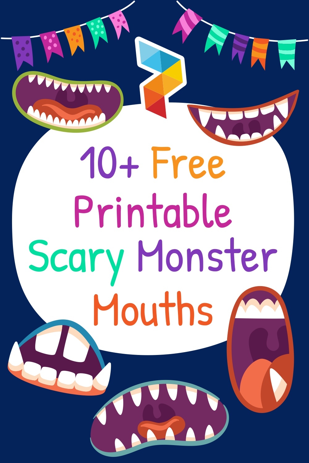 Scary Monster Mouths 13 Free PDF Printables Printablee