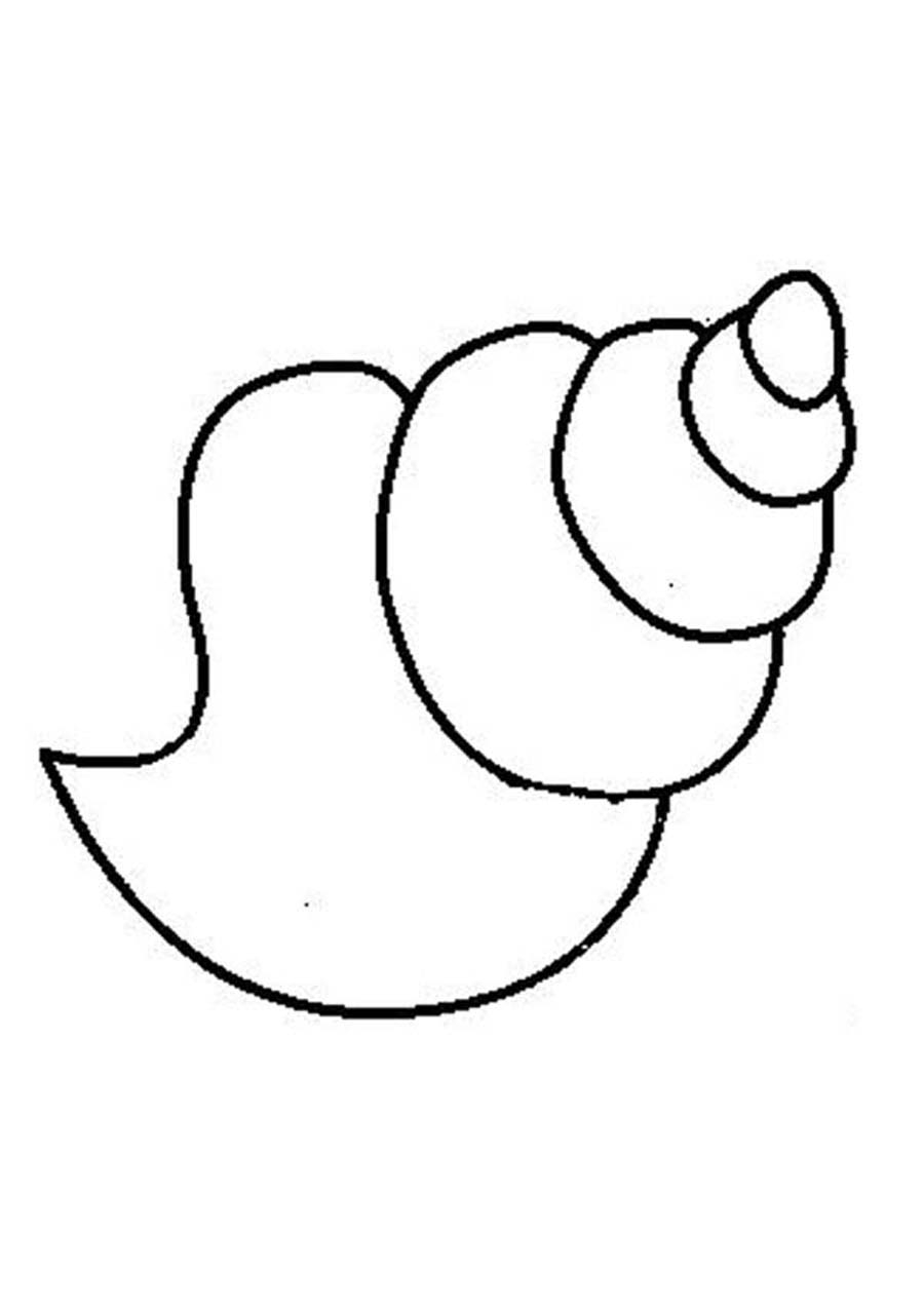 Shell 163219 Nature Free Printable Coloring Pages