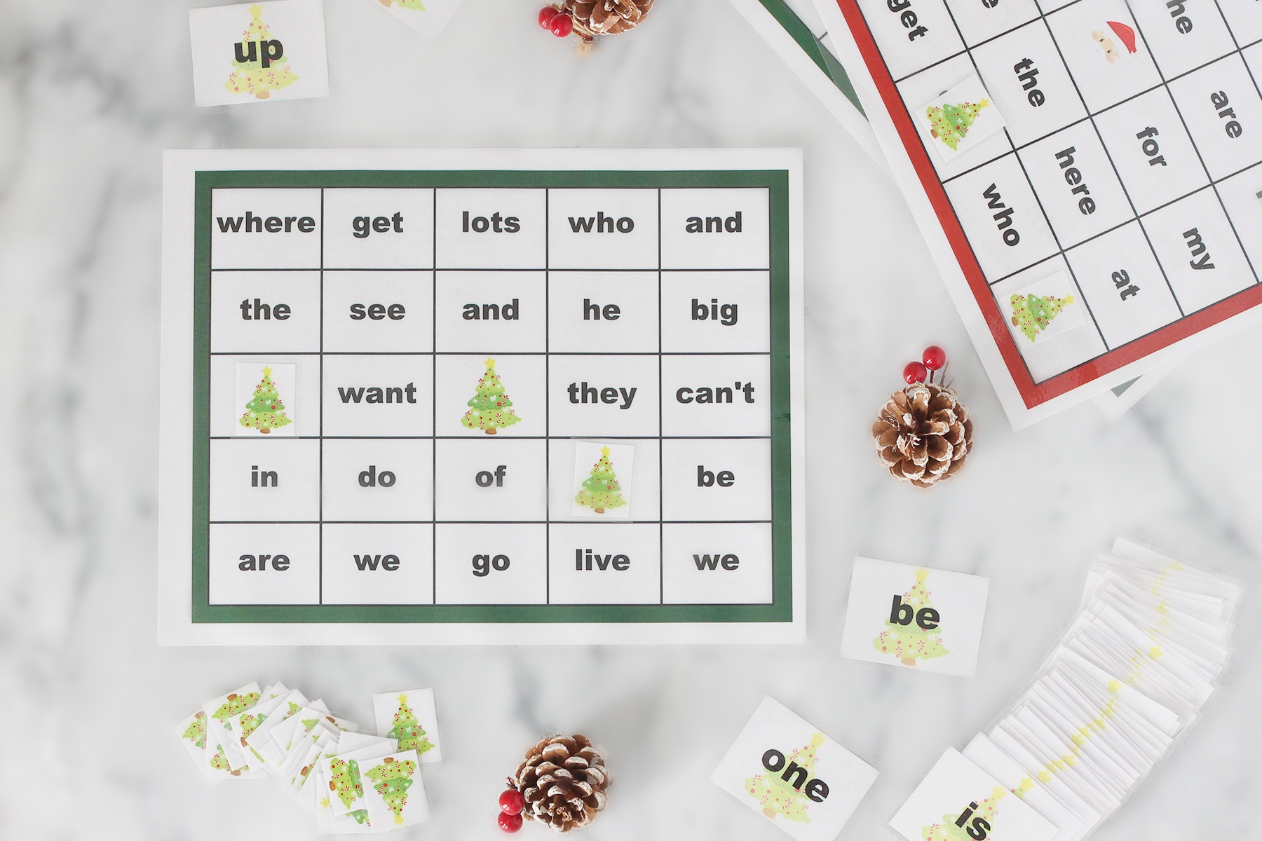 Sight Words Christmas Bingo Printable Package Extreme Couponing Mom