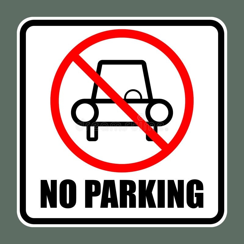 Sign No Parking Crossed Stock Illustrations 86 Sign No Parking Crossed Stock Illustrations Vectors Clipart Dreamstime