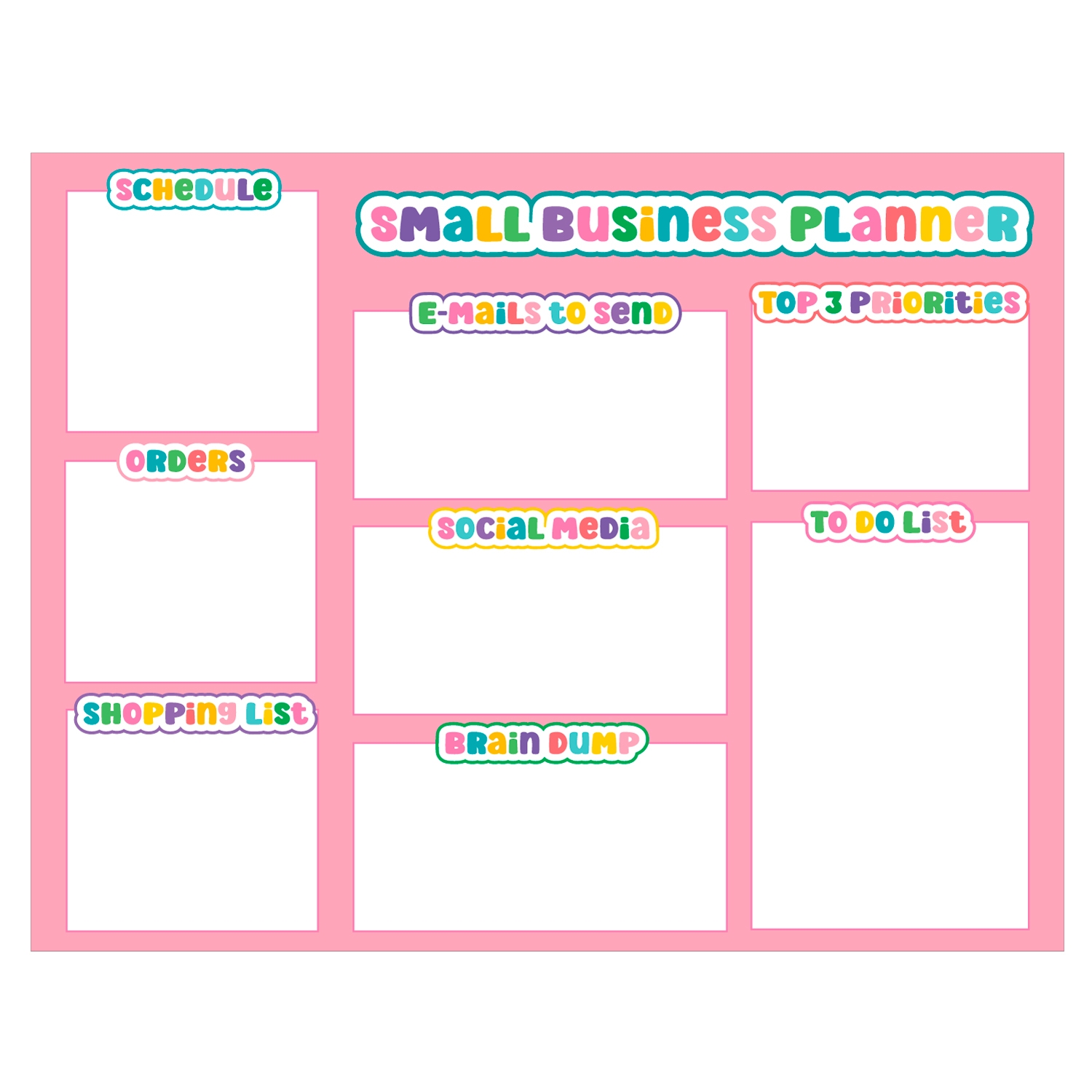 Small Business Planner Printable D 371055