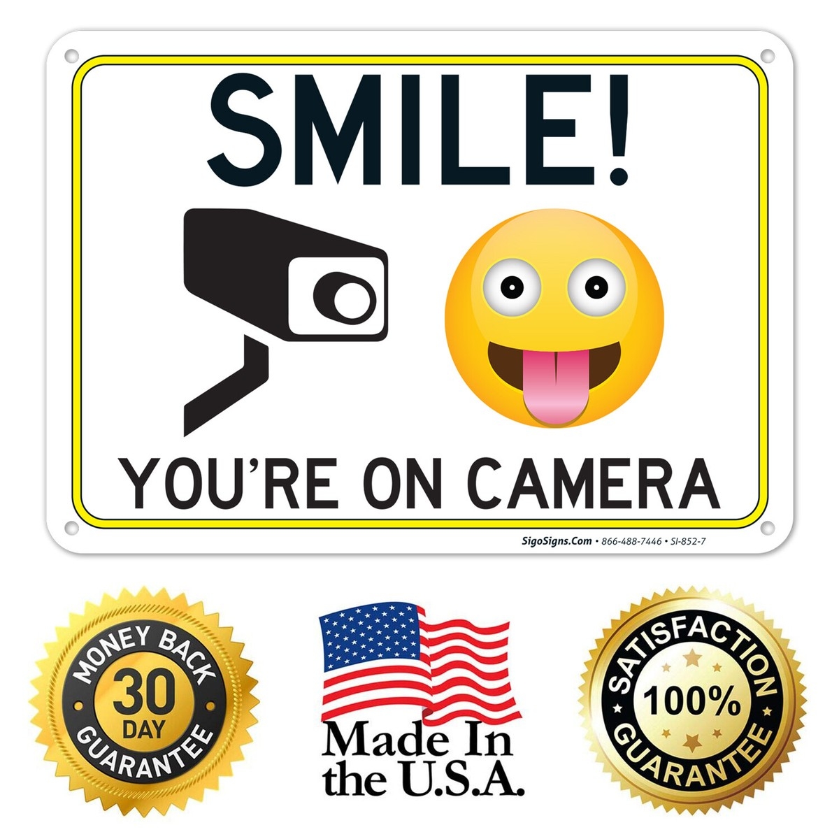 Smile You re On Camera Video Surveillance Sign EBay