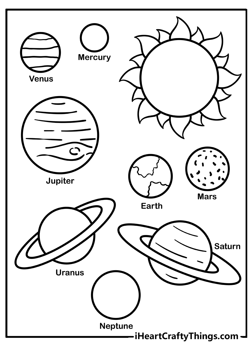 Solar System Coloring Pages 100 Free Printables 