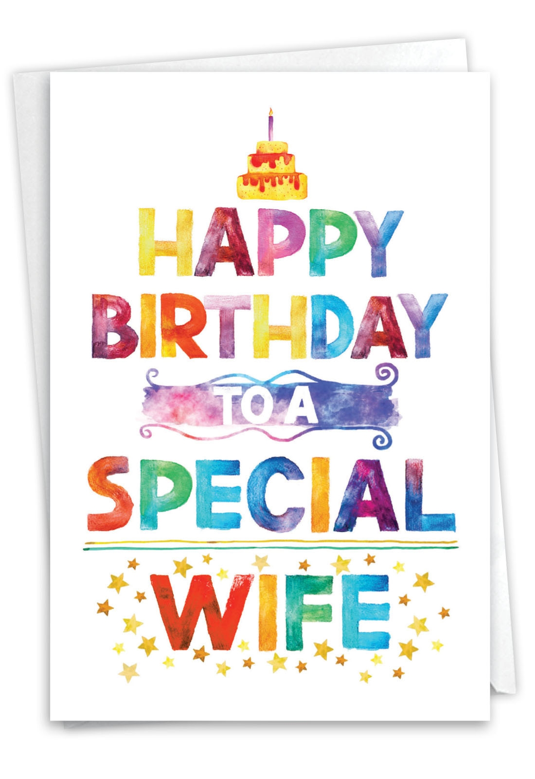 Special Wife Beautiful Birthday Greeting Card