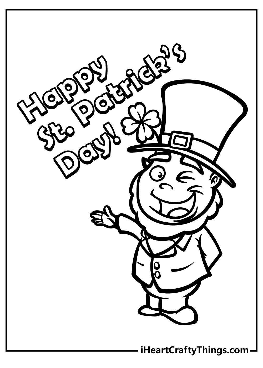 St Patricks Day Coloring Pages 2024 100 Free Printables 