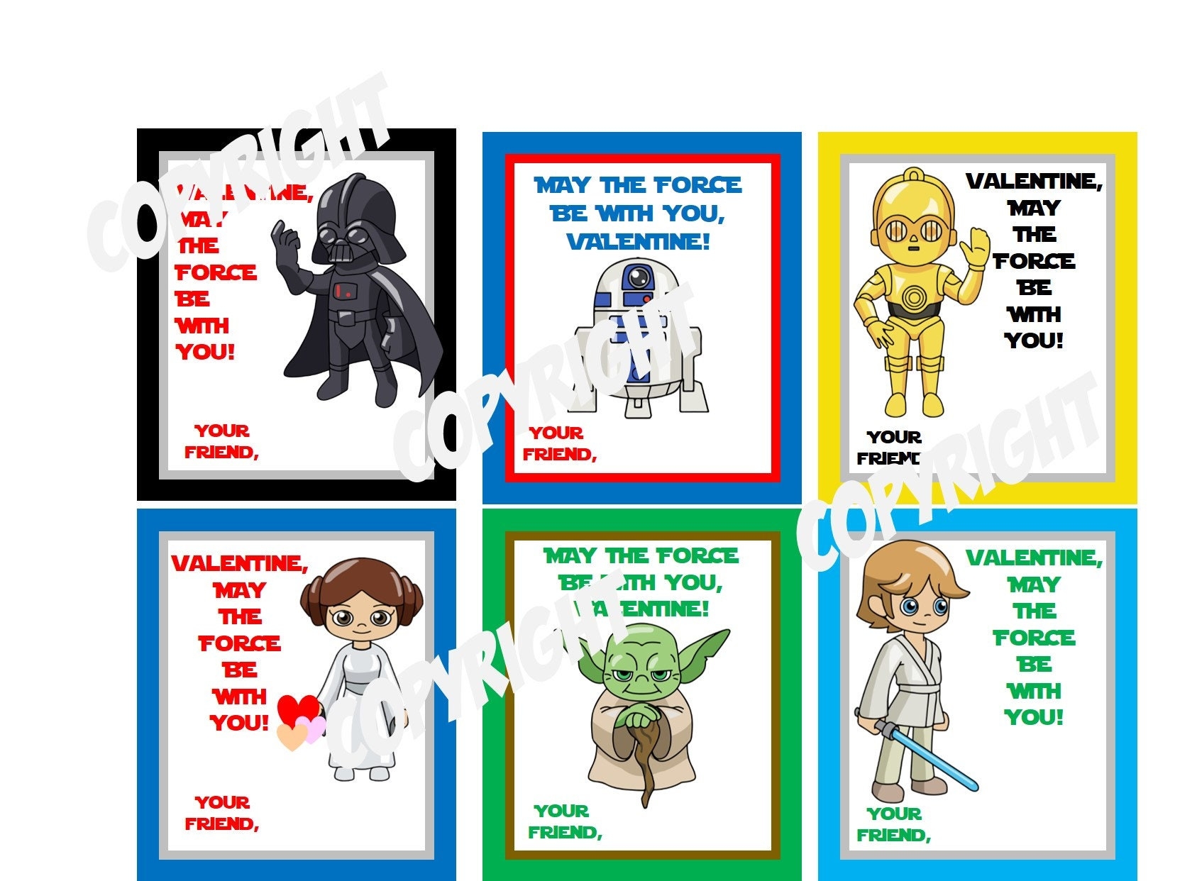 Free Star Wars Valentine Printables