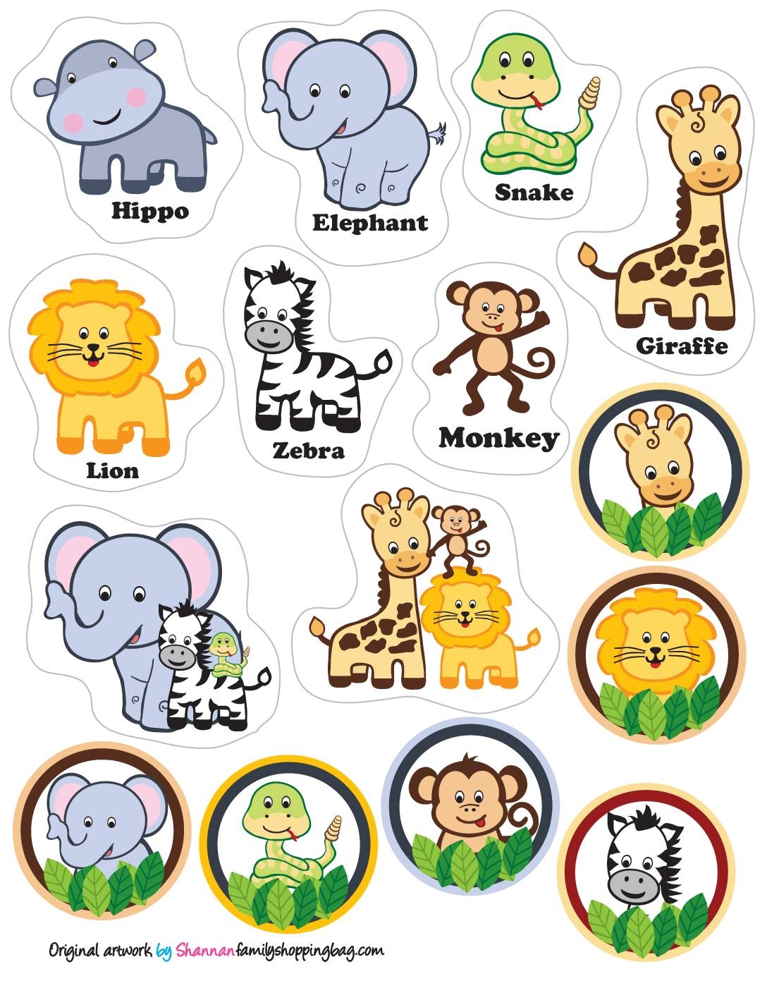 Free Printable Animal Stickers