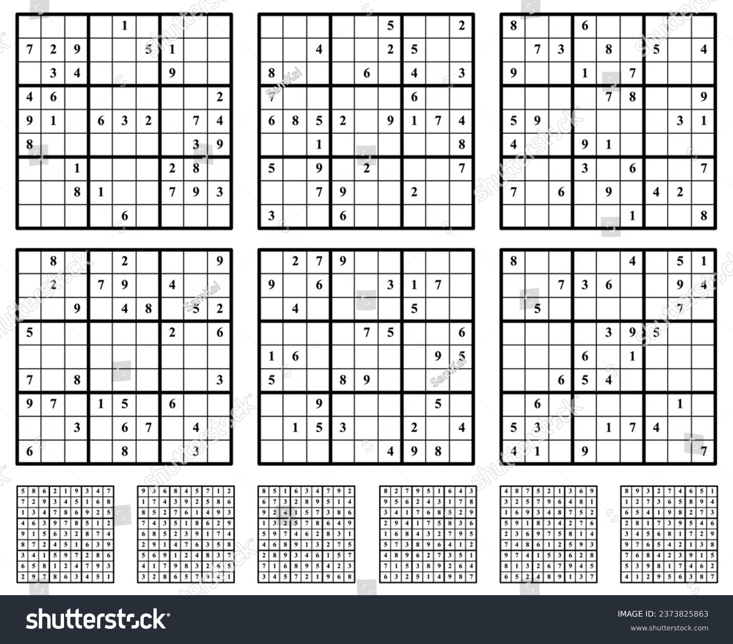 Sudoku Game Printable Royalty Free Images Stock Photos Pictures Shutterstock