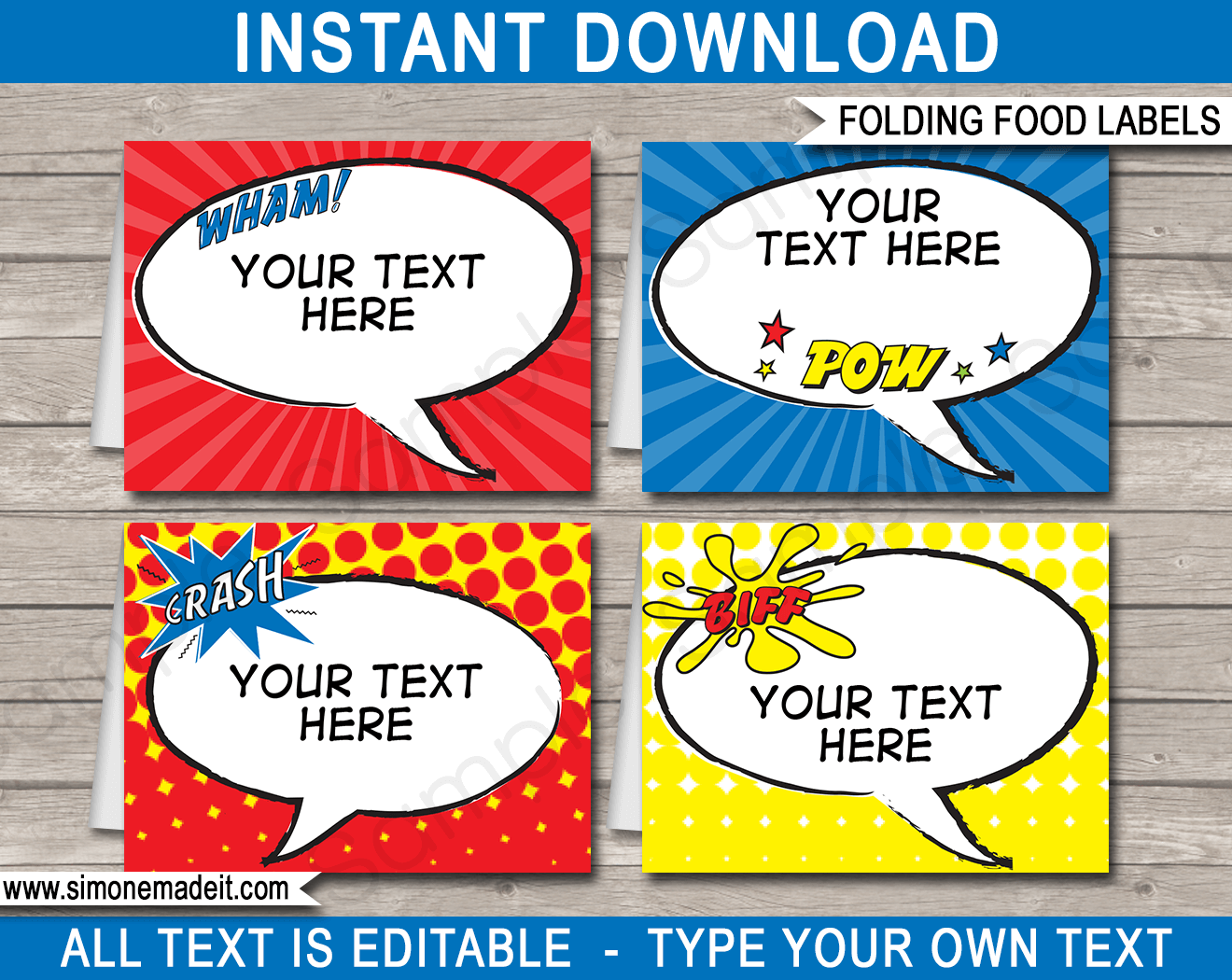 Free Printable Superhero Party