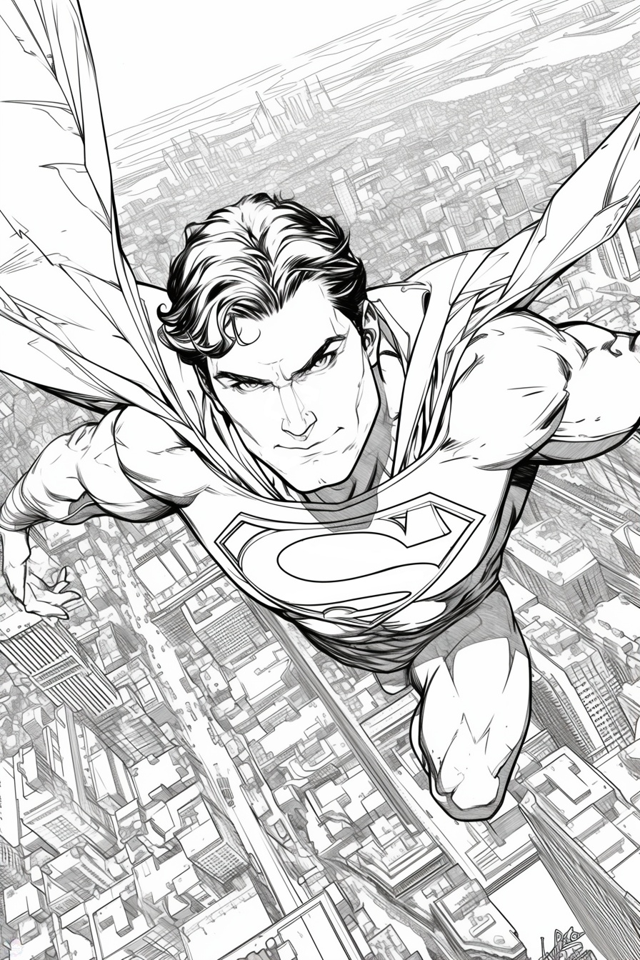 Superman Coloring Pages 20 Free Drawings To Print And Color