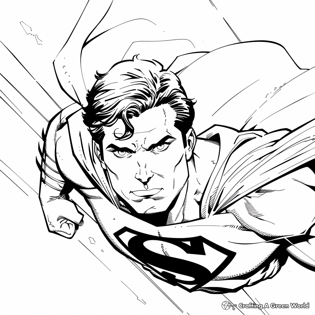 Superman Coloring Pages Free Printable 