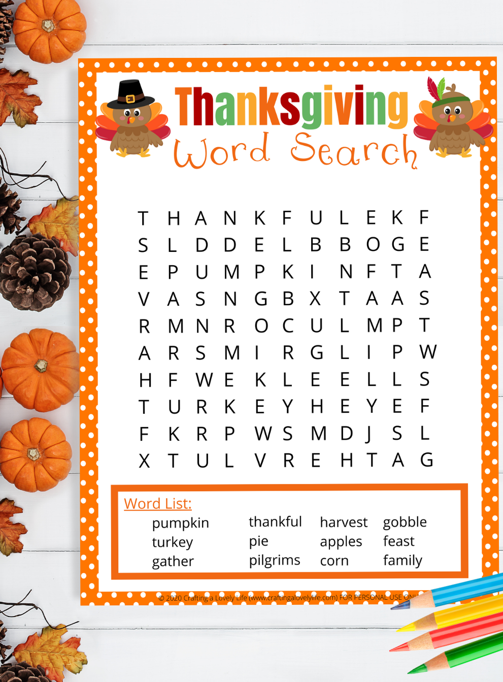 Thanksgiving Free Printables