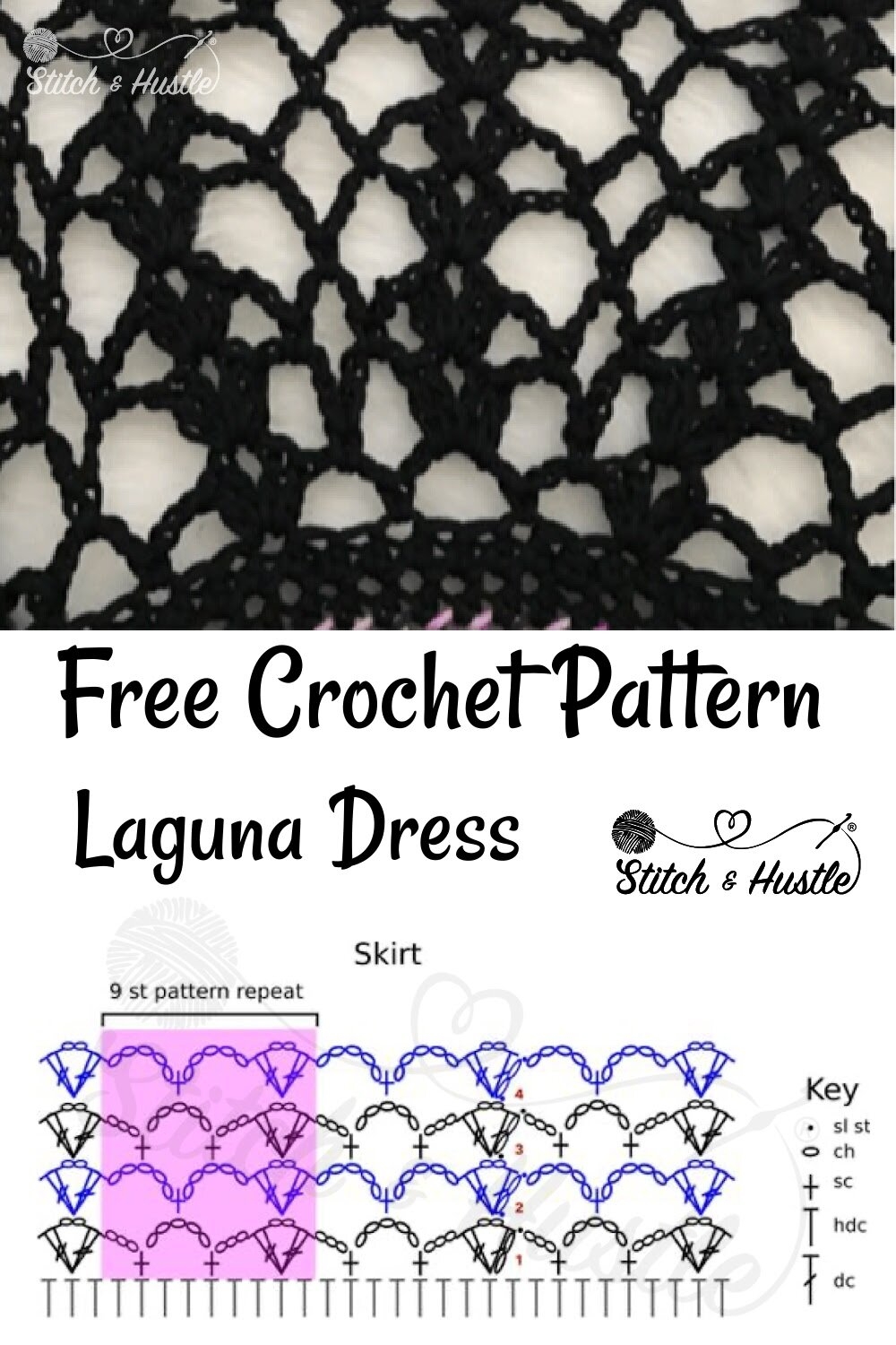 The Laguna Crochet Dress Free Crochet Pattern Stitch Hustle