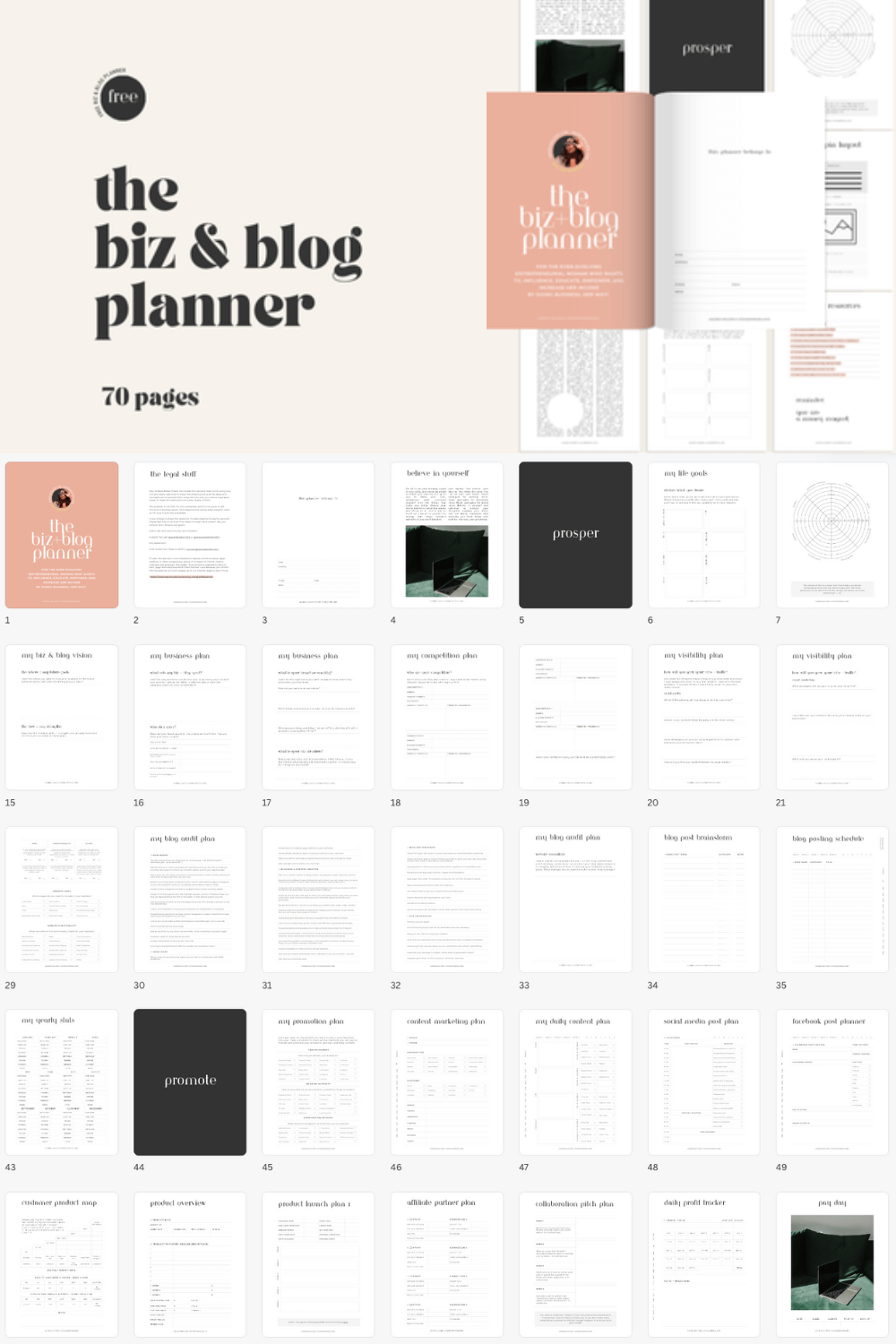 Blog Planner Free Printable