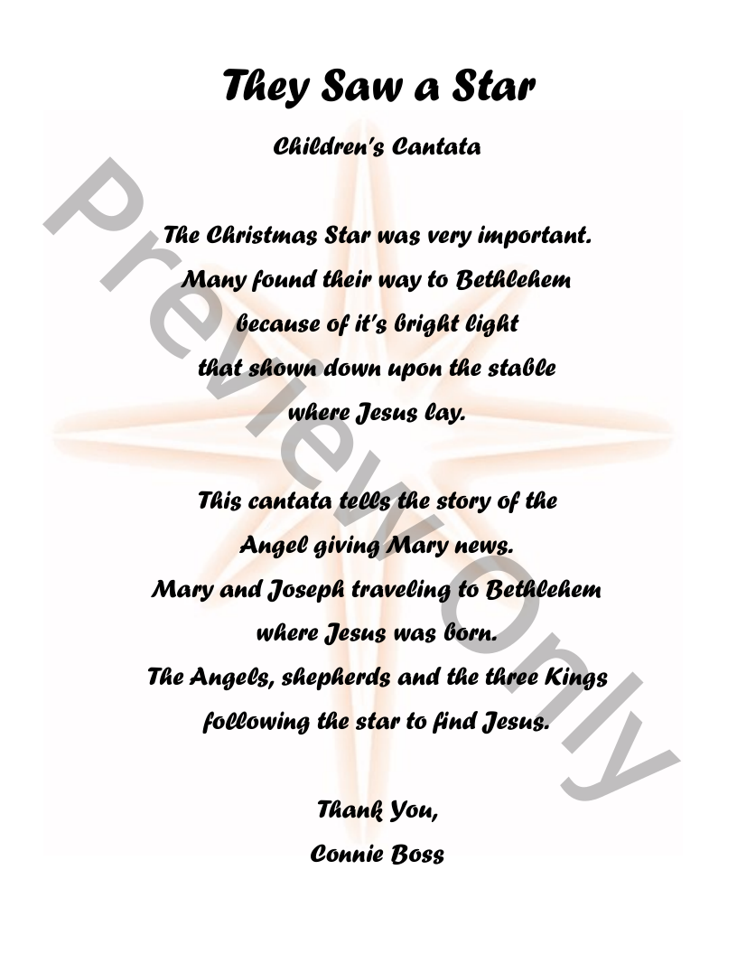 Free Printable Christmas Cantata