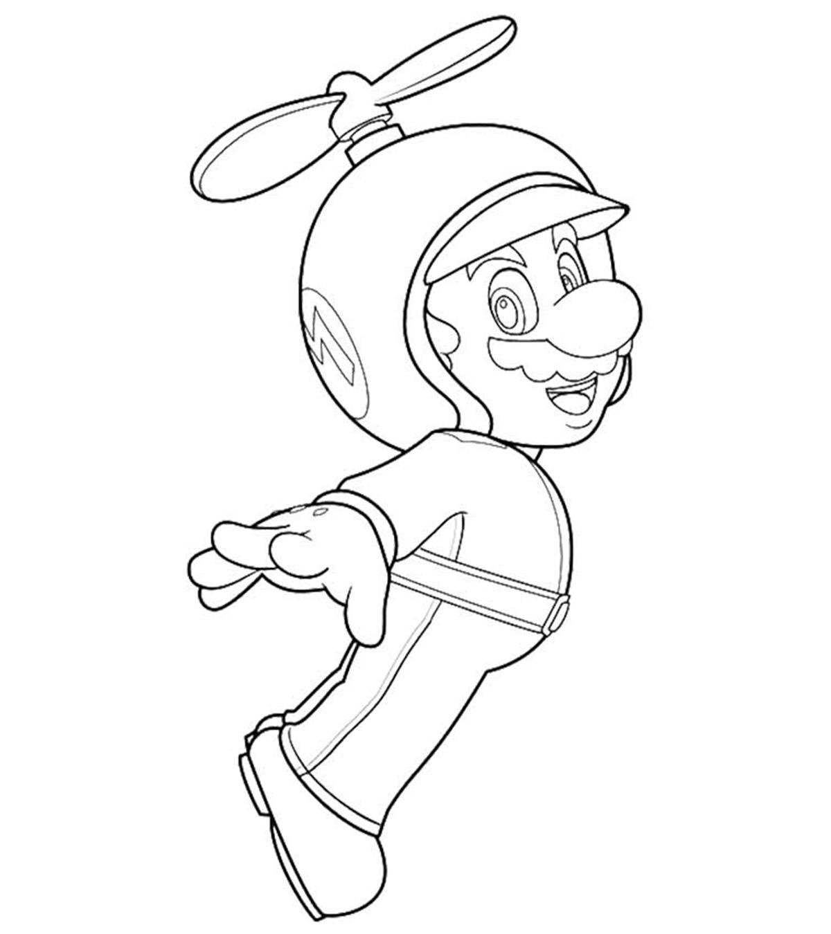 Top 20 Free Printable Super Mario Coloring Pages