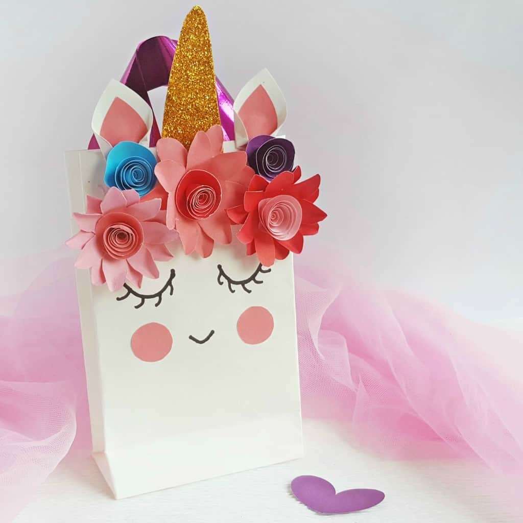 Unicorn Favor Bag For A Unicorn Party with Free Printable Template Nerdy Mamma