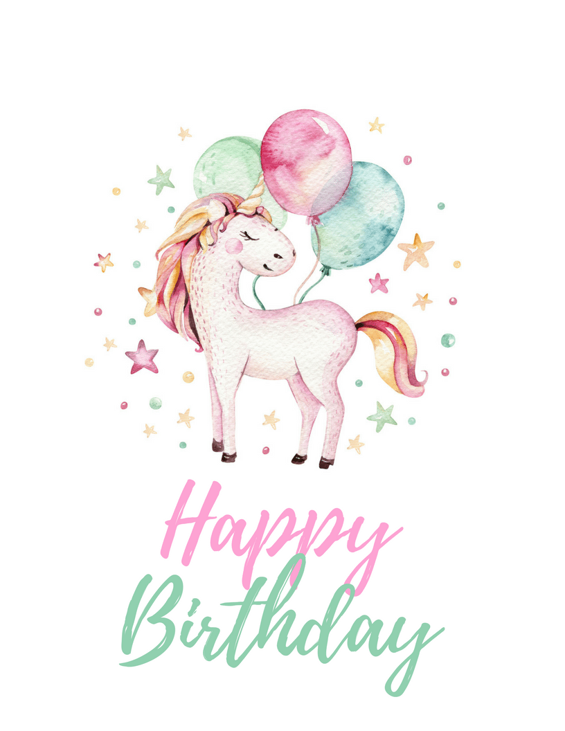 Unicorn Party Free Printables TINSELBOX