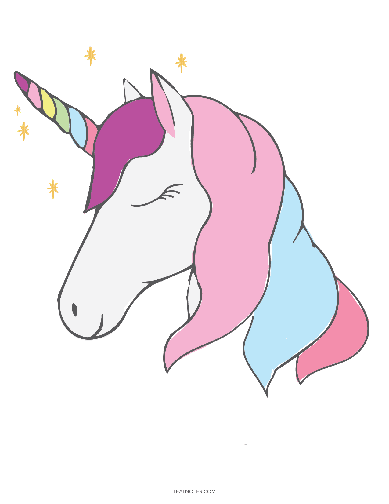 Free Printable Unicorn Pictures