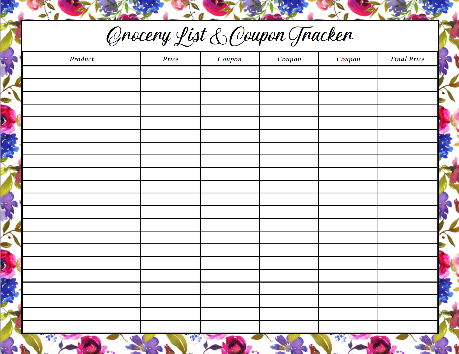 Up To 15 In Back to School Digital Coupon Savings And Free Printable Grocery List And Coupon Tracker
