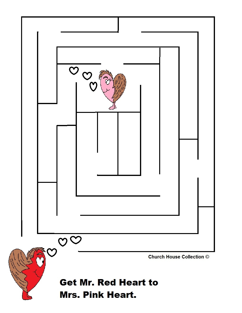 Valentine s Day Mazes For School