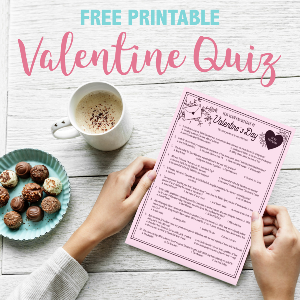 Valentine s Day Quiz Free Printable Flanders Family Home Life