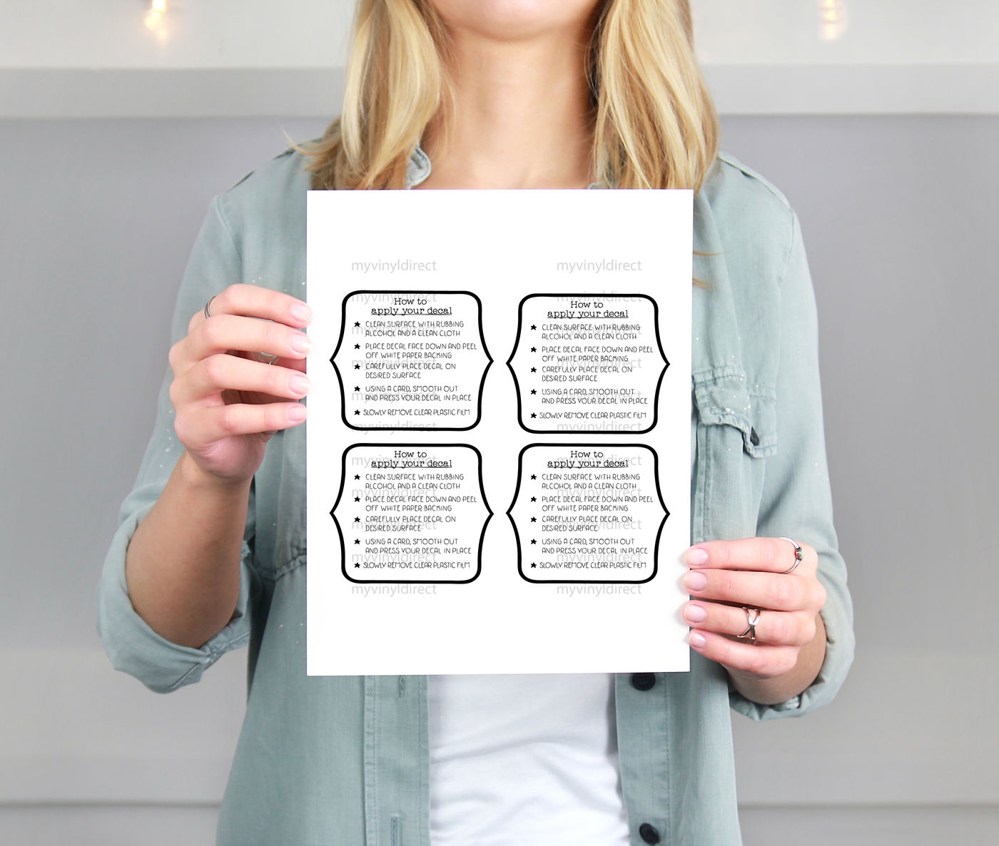 Vinyl Decal Application Instructions Printable File By My Vinyl Direct TheHungryJPEG
