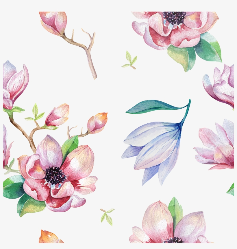 Watercolor Bunting Free Printable Watercolor Floral Free Transparent PNG Download PNGkey