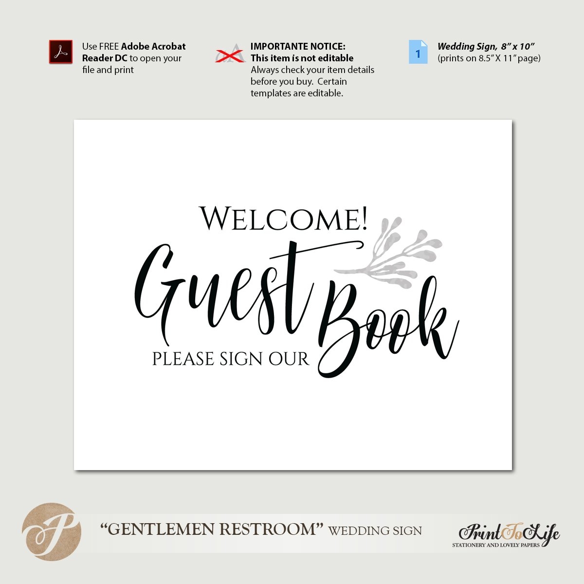 Free Printable Guest Book Pages