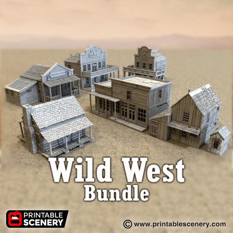 Wild West Bundle Printable Scenery