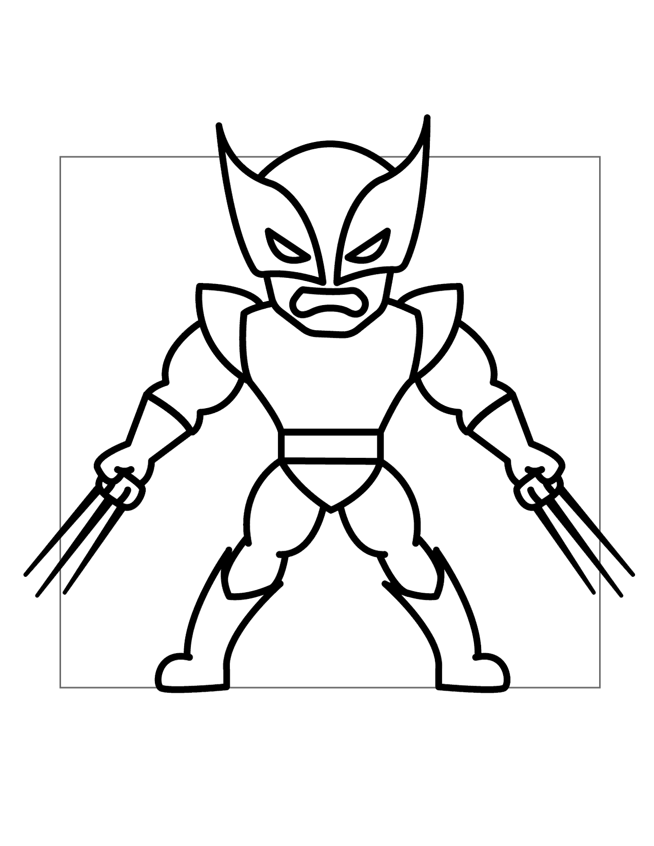 Wolverine Coloring Pages Printable Coloring Pages