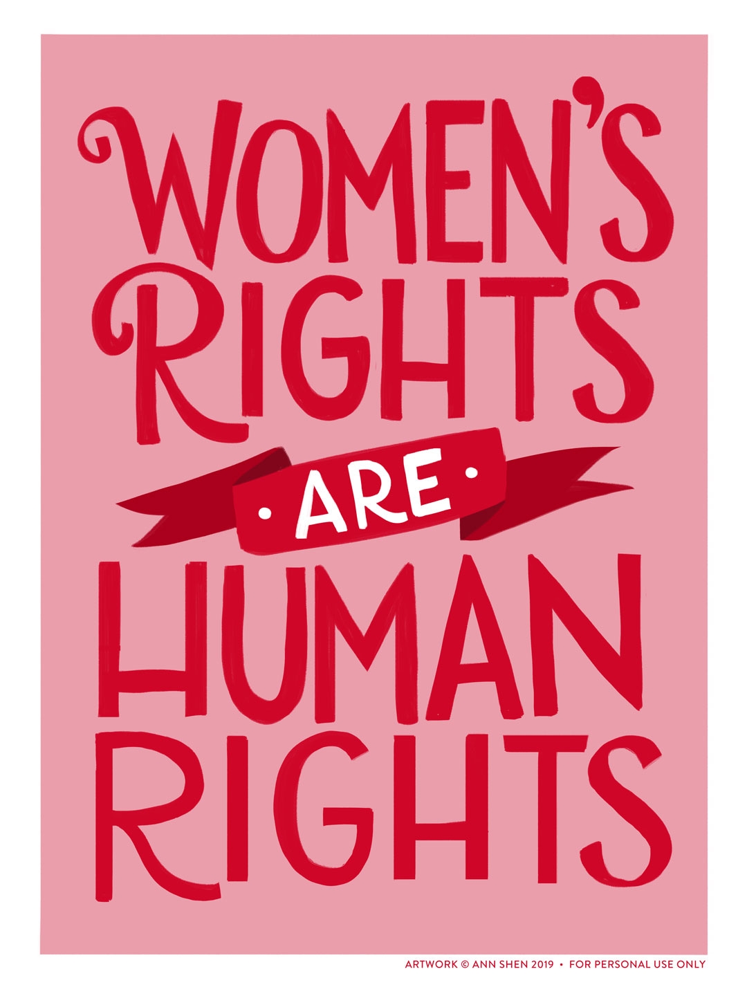 Women s March 2019 Free Downloadable Protest Sign Ann Shen Illustration Design
