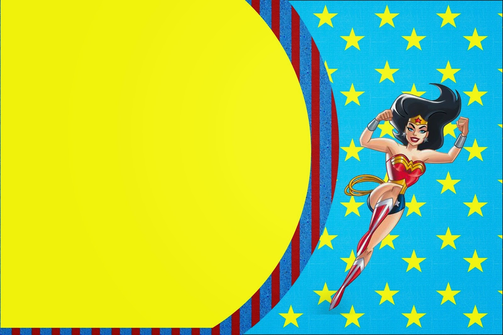 Free Printable Wonder Woman Cards