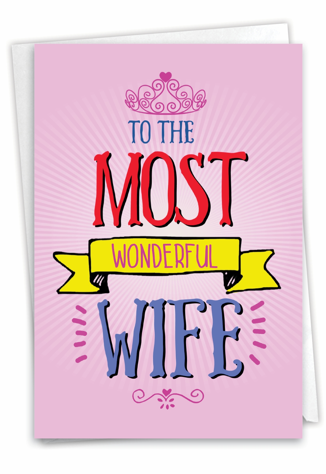 Wonderful Wife Funny Birthday Card For Women