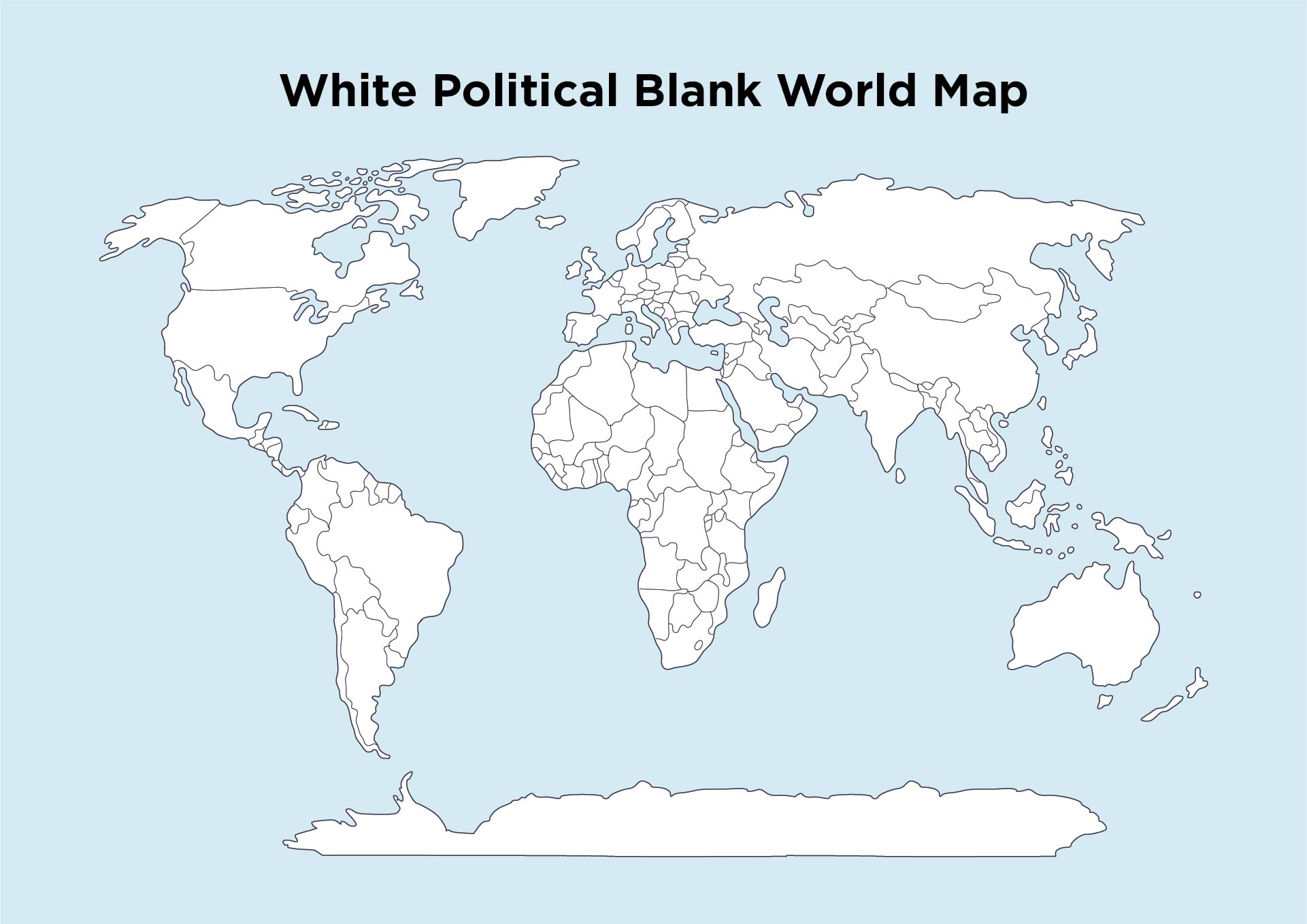 Free Printable World Map Blank