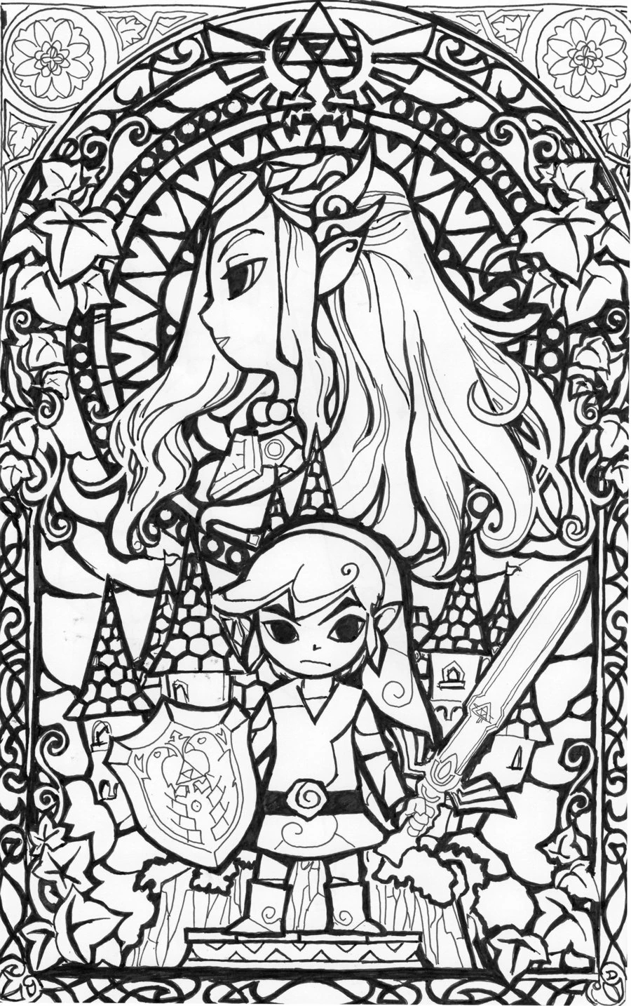 Zelda 113220 Video Games Free Printable Coloring Pages